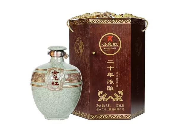 嘉兴女儿红绍兴黄酒回收女儿红二十年陈酿20年花雕酒2.8L坛装礼盒行情价格
